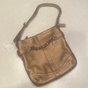 Coach Copper Metallic Handbag New Unused